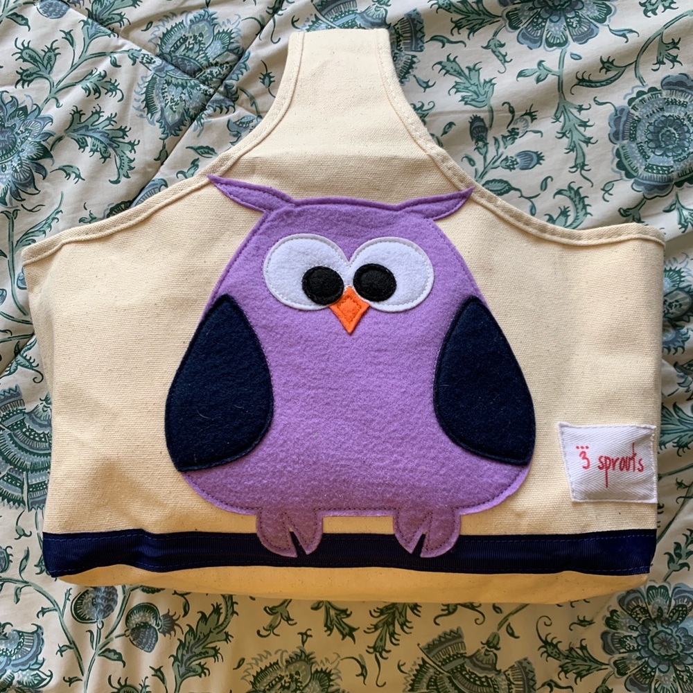 3 sprouts owl tote bag
